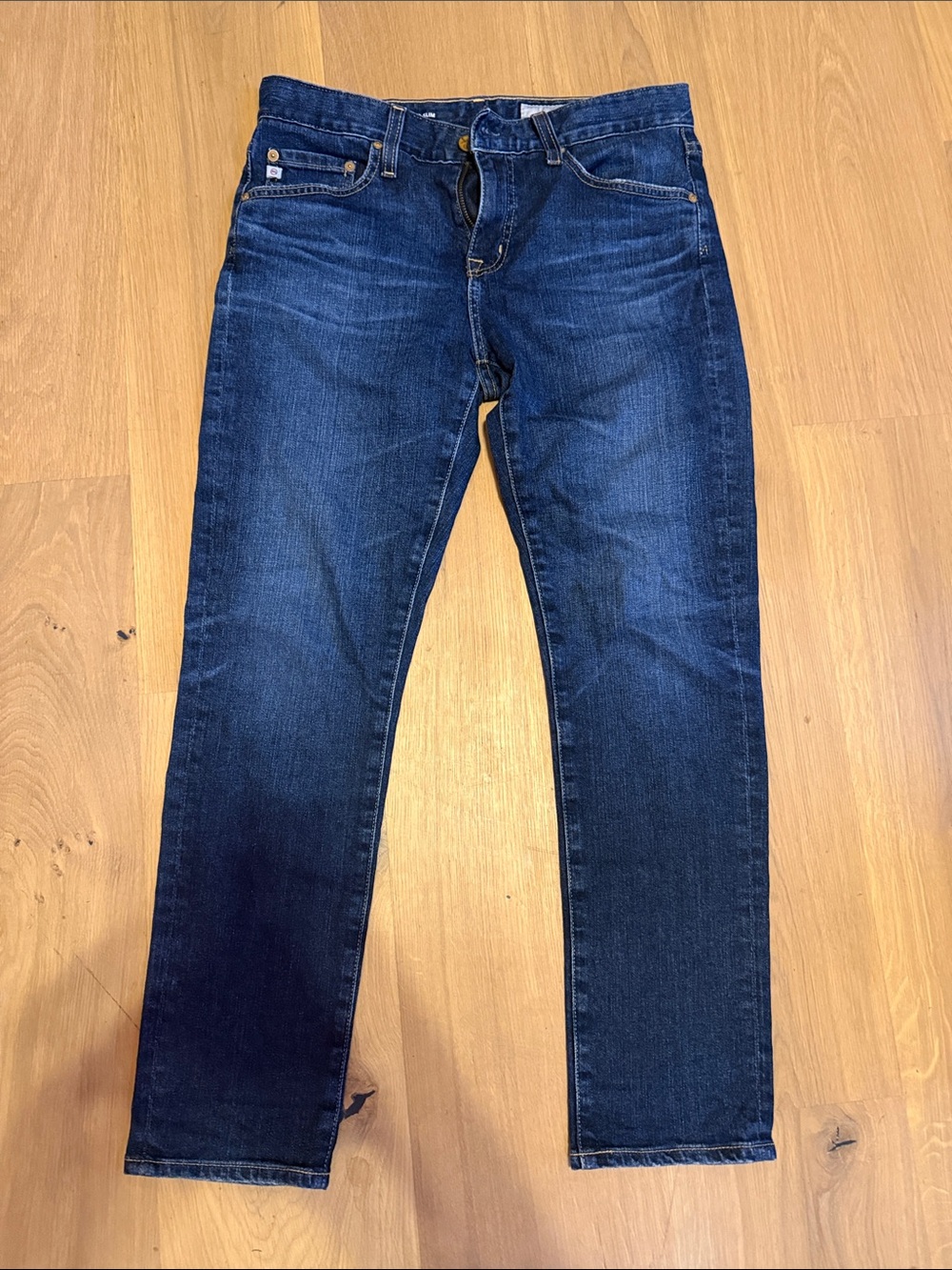 Ag Adriano Goldschmied Women's Dark Blue Boyfriend Jeans
